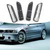 2 stk. Sidefender-ventilationsgitter Korrosionsbeskyttende Perfekt Match ABS Sidefender Luftstrømsventilationsgitter Modifikation til BMW 3 Series M3 E46 2001-2006