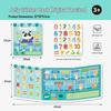 Kids' Educational Bubble Sticker Book: Animals, Dinosaurs & Transportation