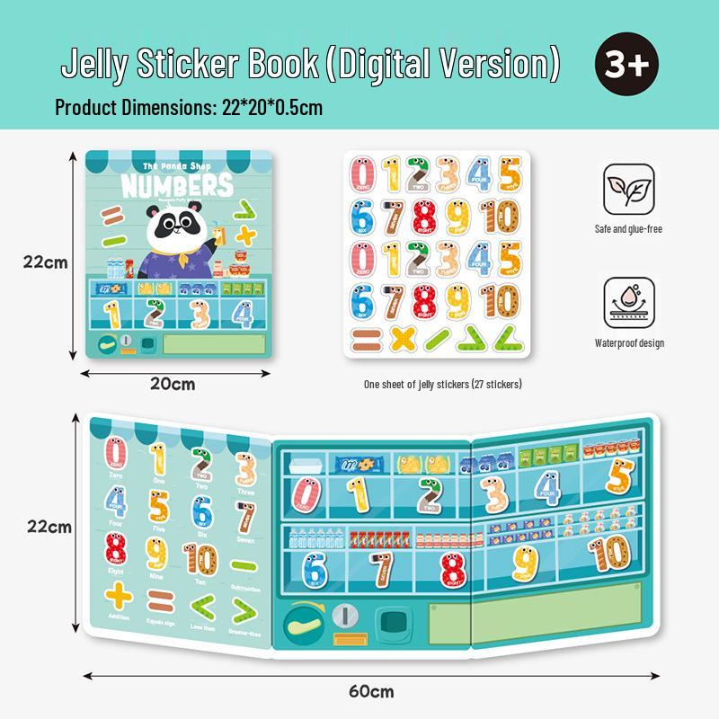 Kids' Educational Bubble Sticker Book: Animals, Dinosaurs & Transportation