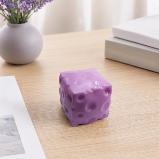 Yousheng Giant Cheese Squeeze Toy, Anxiety Relief Cheese Cube Sensory Toy, Soft Stretchy Cheese Block Pinch Toy, Home Office Relaxation Tool