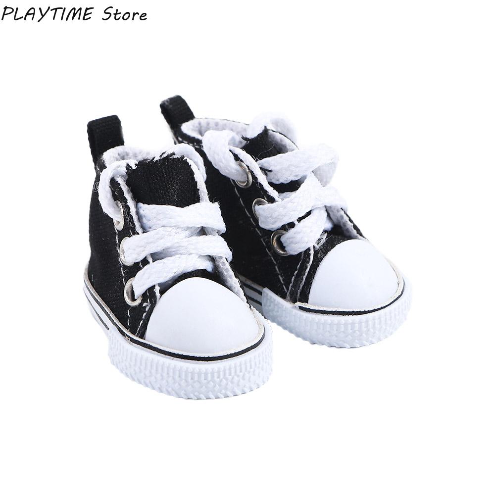 5cm Doll Shoes High Top Canvas Sneakers Fashion Casual Shoes for Doll for 1/6 Dolls Doll Accessories