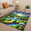 3D S-Sand B-box Cartoon Game Living Room Non-Slip Area Rug Soft Carpet for Bedroom Playroom Sofa,Easy Clean Home Decor Doormat