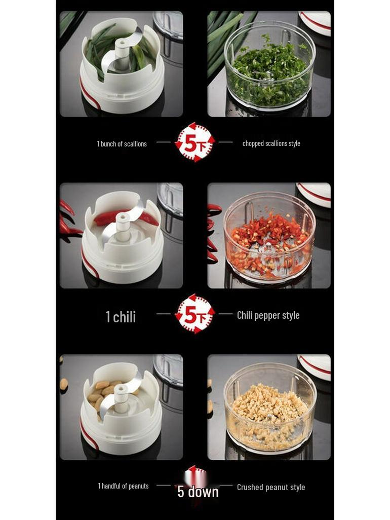 

Mini Manual Pull-String Garlic Chopper