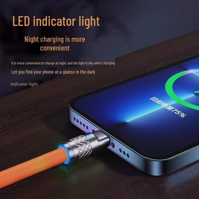 Bold 240W 3-in-1 Flash Charge Cable for Apple, Huawei, VIVO, OPPO - 6A Support