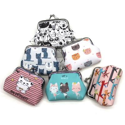 Kitten Print Cartoon Portemonnee - Leuke Dames Portemonnee & Creatieve Kinder Tas