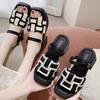 Square Heels 9CM Open Toe Sandals for Women Vintage  Designer On Offer Luxury 2025 Casual Summer Woman Shoes  Beach Shoes