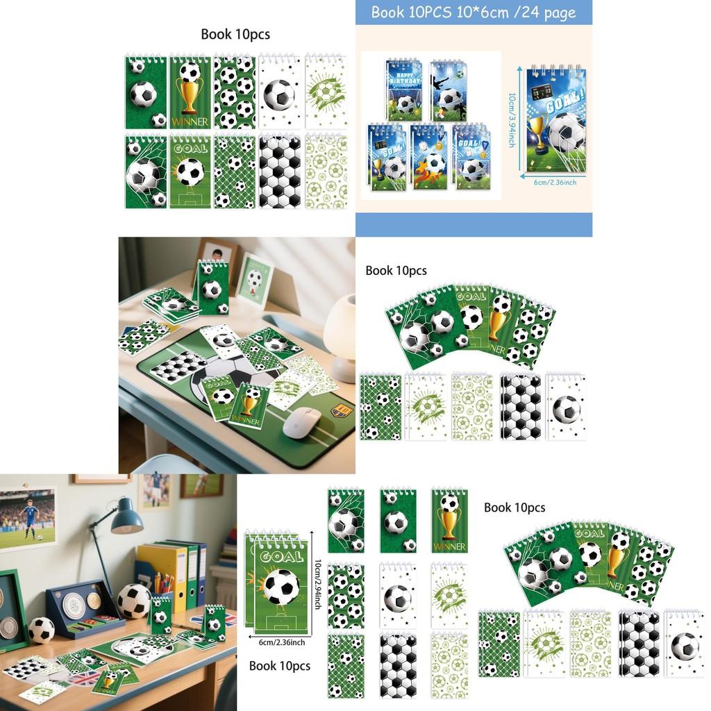 Football World Cup Childrens Notebooks Set With Paper Material For Party Decor And Learning Activities