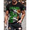 3D Printed Irish Flag T Shirt For Men St. Patrick's Day Clover Graphic T-Shirts Fashion Casual Women Loose Round Neck Tops Tees