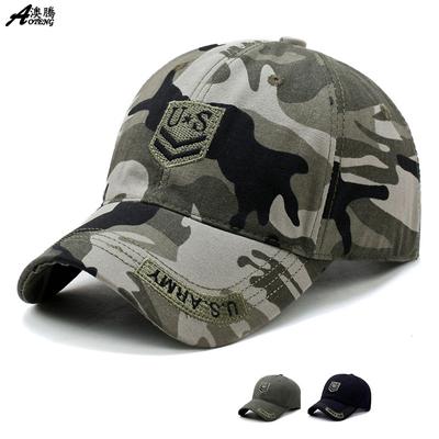 Autumn and Winter Hats, Men's Outdoor Camouflage Baseball Caps, Embroidered Casual Caps