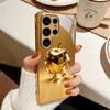 Prismatic Golden Fruit Electroplated Golden Phone Case For Samsung A22 A32 A42 A52 A72 A23 A33 A53 A73 A34 A35 A37 57 Back Cover