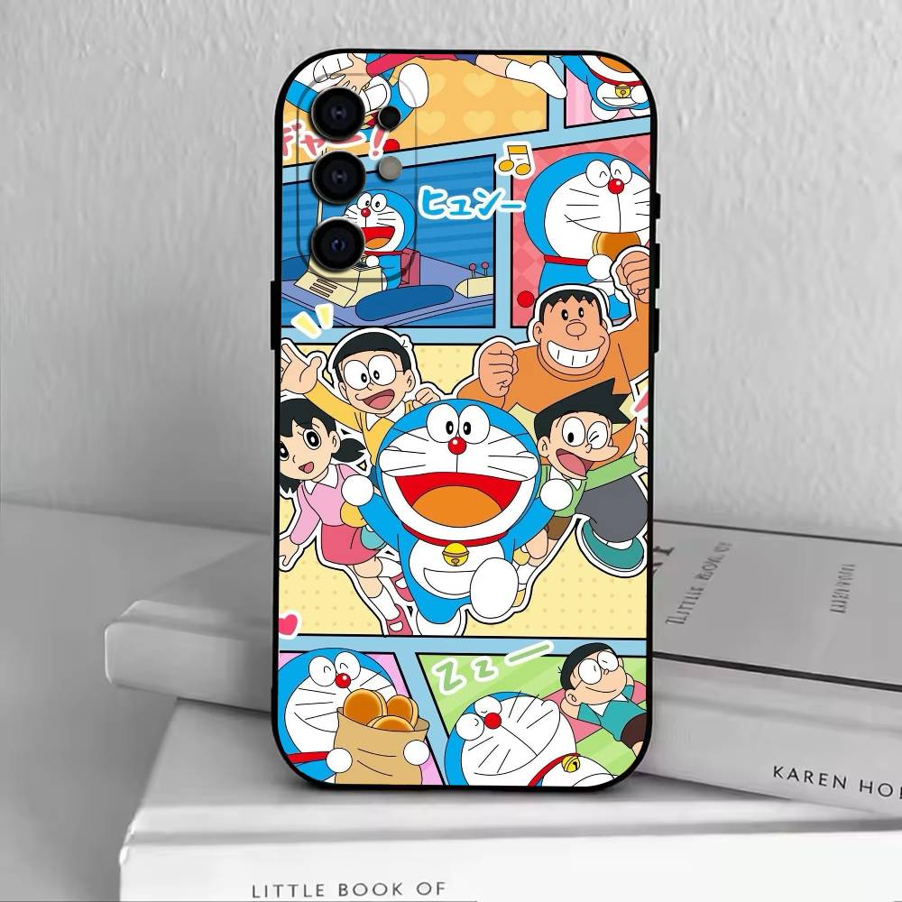 Cat Do rae mon  Phone Case For Samsung S25,S24,S21,S22,S23,S30,Ultra,S20,Plus,Fe,Soft Silicone Black Cover
