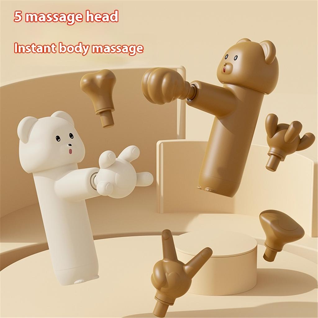Mini fascia massage gun, impact-type back massager, electric vibrator, portable fitness mini body massager (suitable for women).