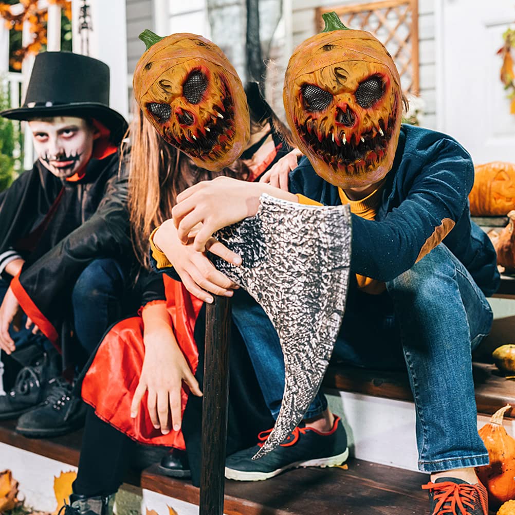 Pumpkin Headdress - Halloween Pumpkin Headdress Latex Pumpkin Headdress Halloween Costume