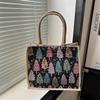 Chic Vintage Tote Bag For Women With Spacious Interior In Trendy Spring Colors