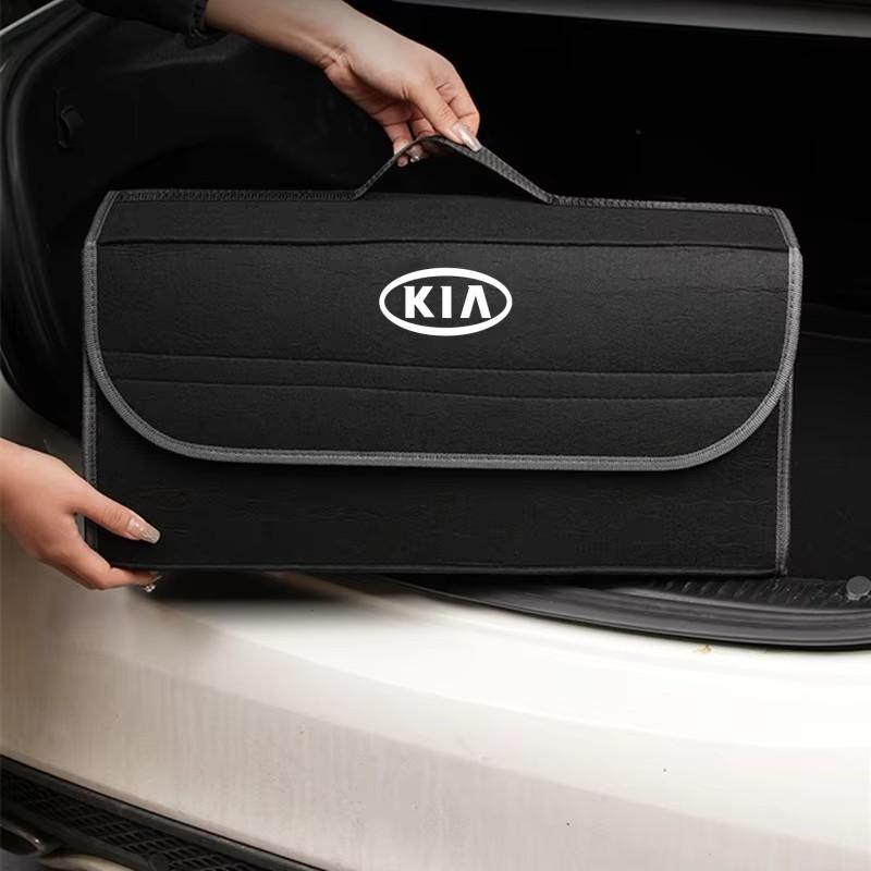 Car For Kia Rio Ceed Sportage Cerato Soul PicantoCar Trunk Storage Bag Felt Cloth Organizer Box Auto Accessories Accesspries