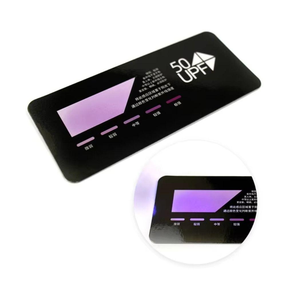 10PCS Test Strips UPF50+ Test Card Professional UVB Test Card Sunshine Testing Card Outdoor