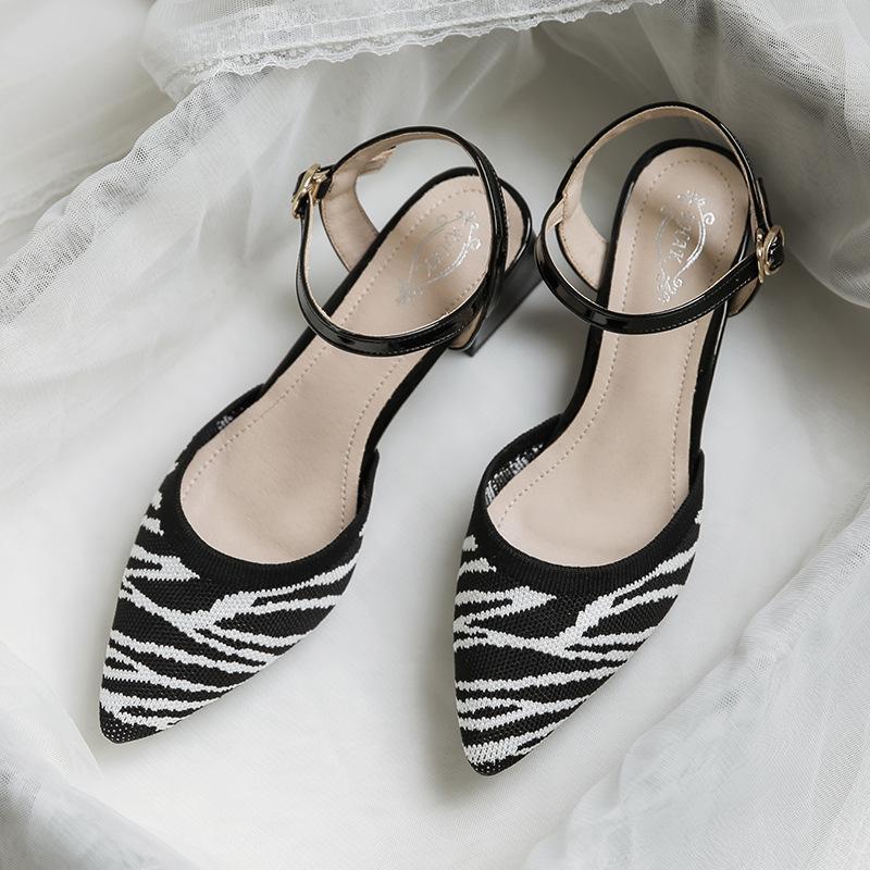 

New bag head sandals women s versatile word with gentle shoes outer wear single shoes 40