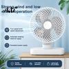 Quiet Desk Fan Portable Fan, Small Air Circulating 3 Speed Personal Travel Friendly Cooling Adjustable Tilt Head Table for Office Dorm Kitchen