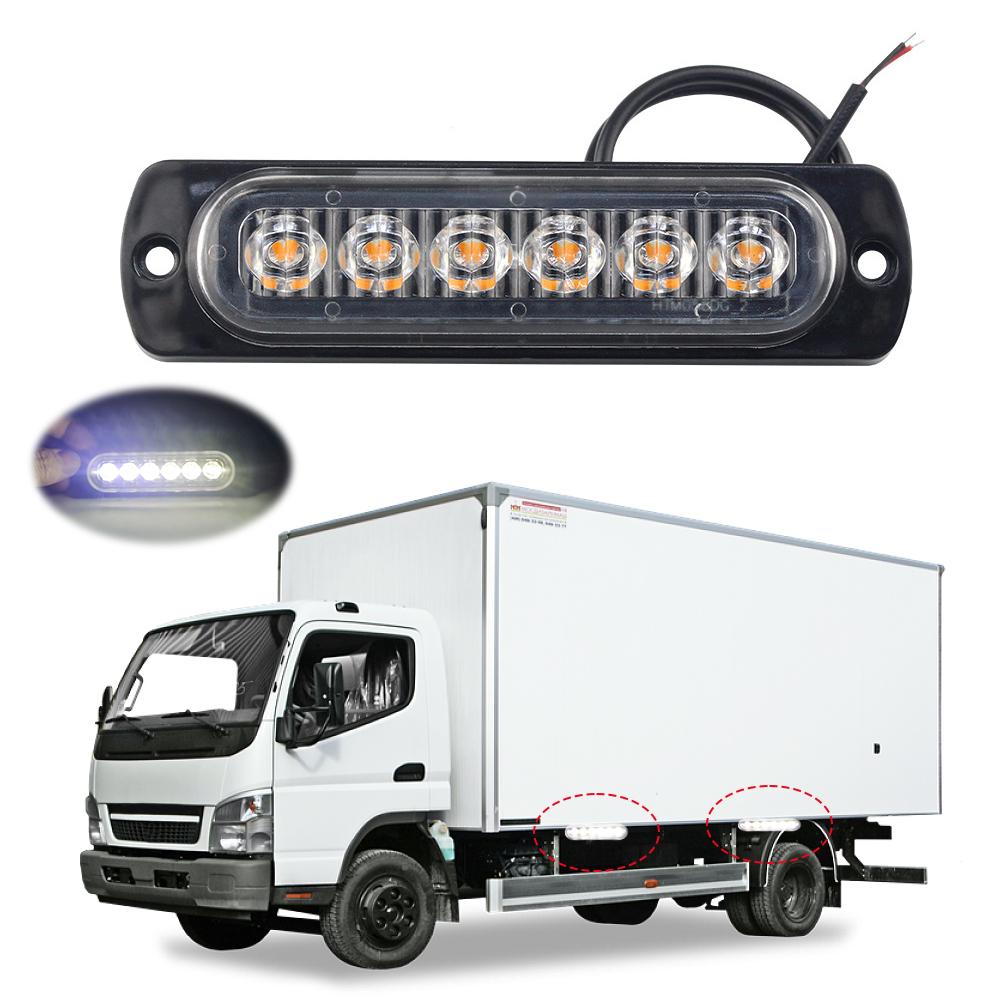 12V 24V 6smd LED Πλαϊνά Φώτα Αυτοκινήτου Φως Στροβοσκοπικού Προειδοποίησης Στροβοσκοπικό Φως Πλέγματος Φωτεινή Μπάρα Στροβοσκοπική Αυτοκινήτου/μοτοσυκλέτας/φορτηγού