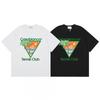 2026 Casablanca Print Loose Fit Cotton T-Shirt Men Youth Casual Wear