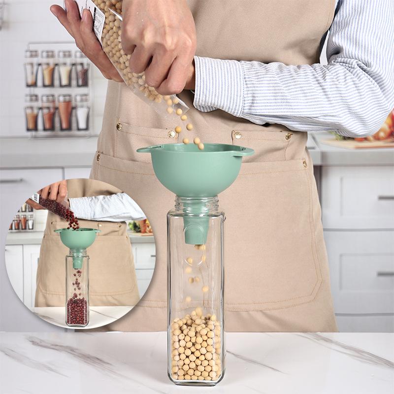 4-Piece Multi-Functional Kitchen Funnel Set: Oil, Grain, Wine Pouring & Filtering Tools