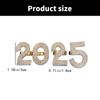 Stylish Open Ended Ring Set with Rhinestones Adjustable 2025 Digital Combination Finger Ring New Year Accessories