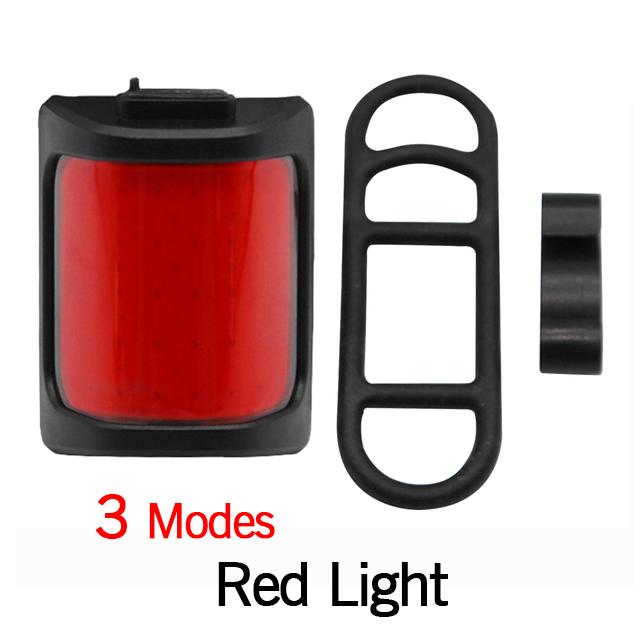 

Bike Lights for Night Riding Bicycle Tail Light USB Rechargeable 200 Lumens Warning Light Rear Easy to Install Cycling Lamp красный