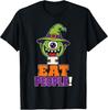 Funny Cartoon T-Shirt Featuring a Halloween Monster with Slime