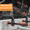 2pcs 7 Inch Plastic Spring Clamps for Woodworking Wood Clamps with Powerful Clamping Force Reinforced Plastic Nylon Clamps