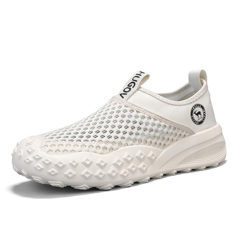 Men's classic low-top versatile mesh sneakers summer outdoor casual comfortable breathable lazy shoes