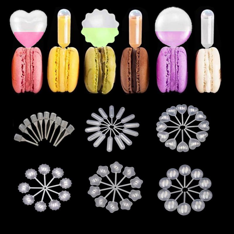 50-100pieces of 4mm mini squeeze dessert pipette, disposable plastic dropper for cupcake and desserts