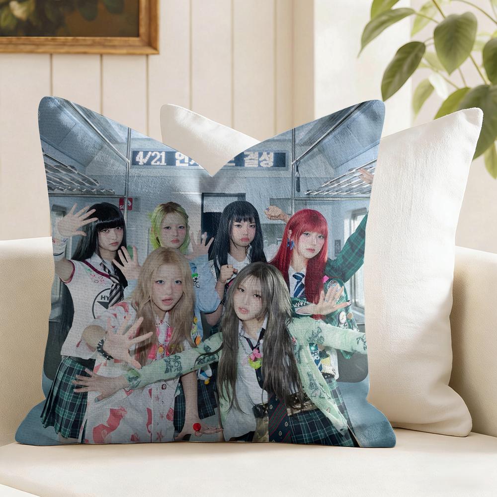 Kpop Band Uunchild Cushion Cover Organic Linen Square Pillow Case Durable Nonallergenic And Kind To Skin