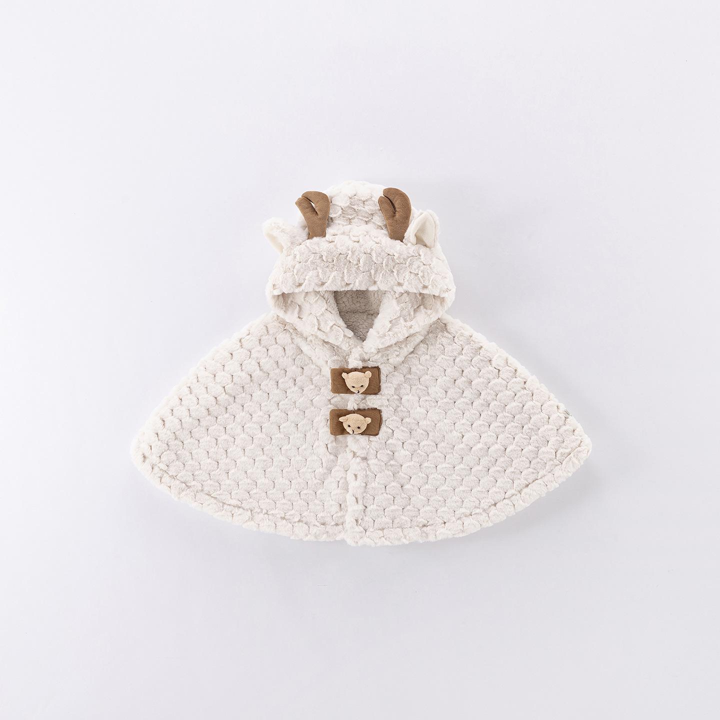 

Зимняя ветрозащитная флисовая накидка-шаль для малышей - Теплое утолщенное пальто для прогулок для новорожденных и детей 80 cm