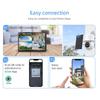 4MP Wireless Solar Surveillance Camera with Touch Screen – Outdoor Waterproof for Home & Mobile Remote Monitoring