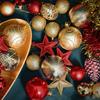 44pcs Shatterproof Electroplated Hanging Balls Christmas Tree Ornaments  New Year Decoration
