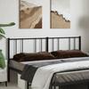 VidaXL Black Metal Headboard 200 Cm 352518