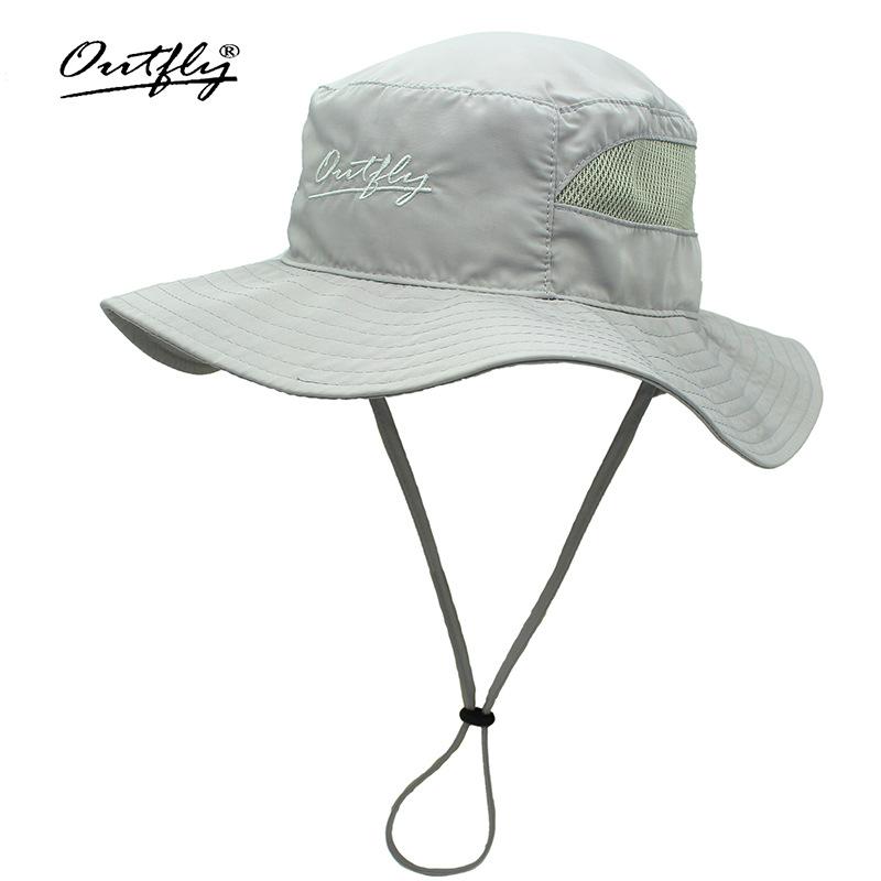 Outdoor sun protection bucket hat spring and summer thin big brim sun hat quick drying mountaineering fishing sun protection hat large size