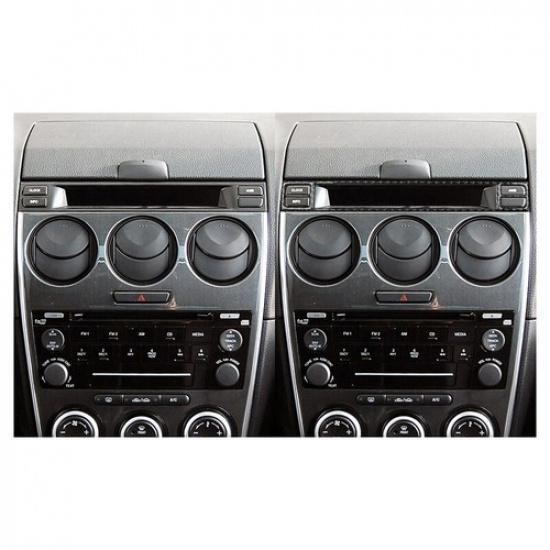 Carbon Fiber Front Center Radio Panel Cover Decoration For Mazda 6 2006-2008