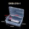 Transparent Rectangular Craft & Storage Box - Small Parts Organizer