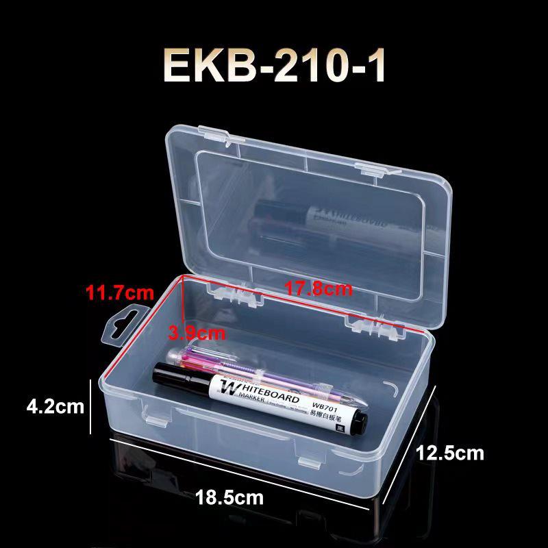 Transparent Rectangular Craft & Storage Box - Small Parts Organizer
