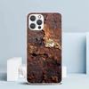 Vintage Industrial Style Rusty Pattern Soft Cover for iPhone 16 17 Air 15 14 Pro Max 16E Phone Case 13 Mini 12 11 7 SE 8 Print P