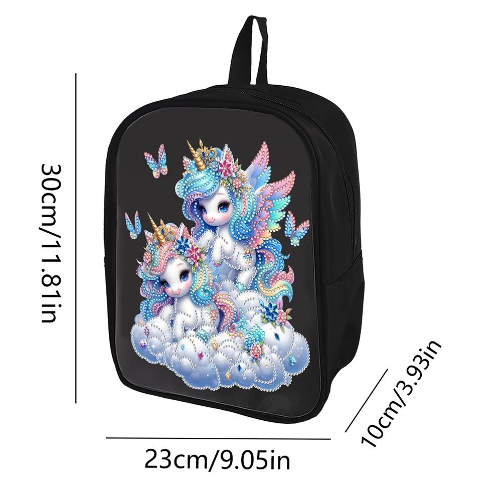 

Mermaid Special Shape Diamond Painting Backpack Diamond Art School Bag DIY Rhinestones Shoulder Backpack for Art Crafts