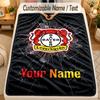 Flannel BlanketBayer Leverkusen Football Custom Name Text Personalized Soft Warm Throw Blanket Home Decor Gift