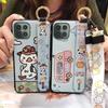 Dirt-resistant Waterproof Phone Case For Cubot C30 Wristband Cute Kickstand Phone Holder Wrist Strap Protective Durable