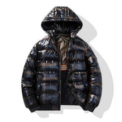Large Size Cotton Jacket Men's Winter Cotton Jacket with Thick Velvet Insulation Jacket Men's Winter Cotton Jacket
