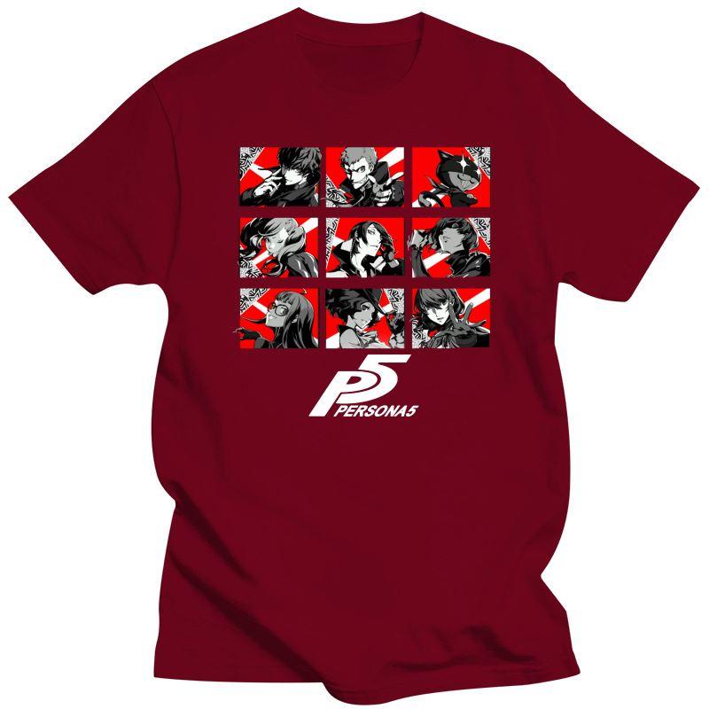 2023 100% Cotton O-Neck Custom Printed Tshirt Unisex T Shirt Persona 5 - Phantom Thieves - Persona 5 Women T-Shirt