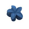 Matte Flower Hair Claw: Five-Petal Clip for Updo & Ponytail