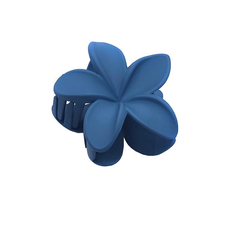 Matte Flower Hair Claw: Five-Petal Clip for Updo & Ponytail
