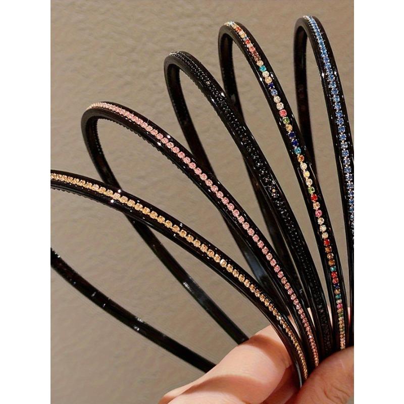 6 Pcs Fashion Exquisite Full Diamond Hairbands Women Girls Party Hair Accessories