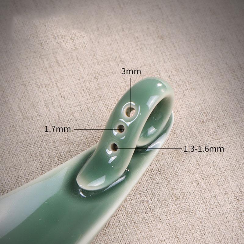 9" Length Incense Stick Holder with 3 Holes, Ceramic Incense Ash Cather for Counters, Meditation Room, Yoga, Home, Office